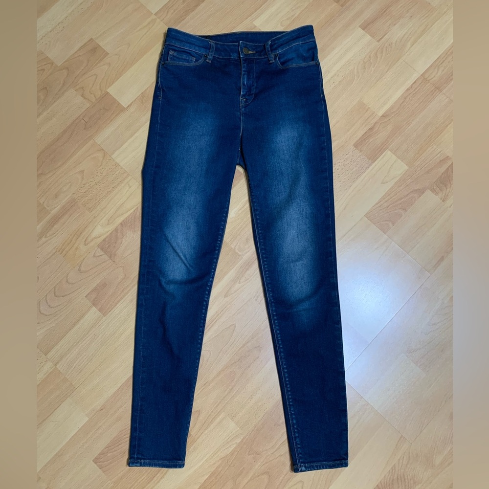 Armani Exchange Blue Darkwash Skinny Jeans